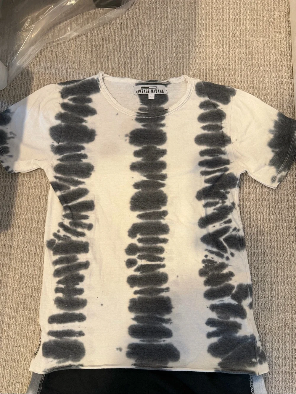 Vintage Havana Kids Black & White Tie-Dye Short Sleeve Tee